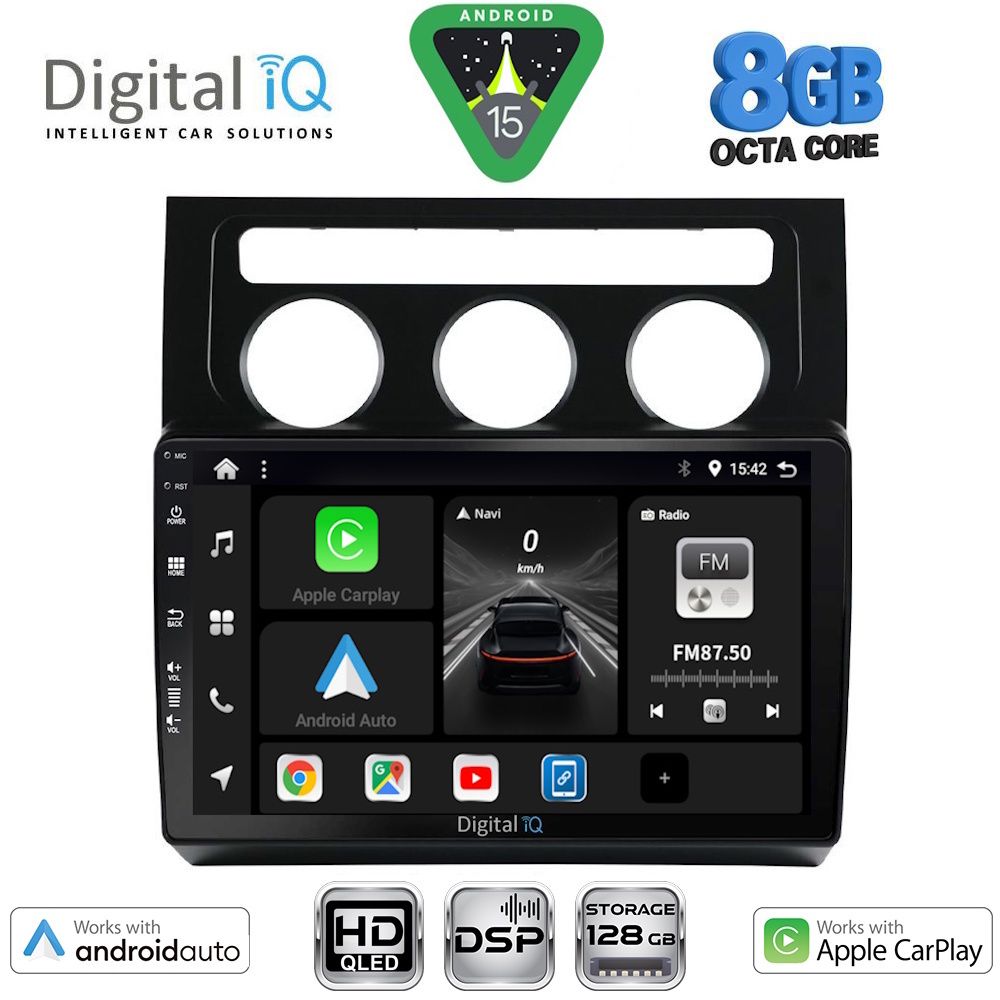 DIGITAL IQ BXF 7767_CPAA CLIMA (10inc) MULTIMEDIA TABLET for VW TOURAN mod. 2003-2010