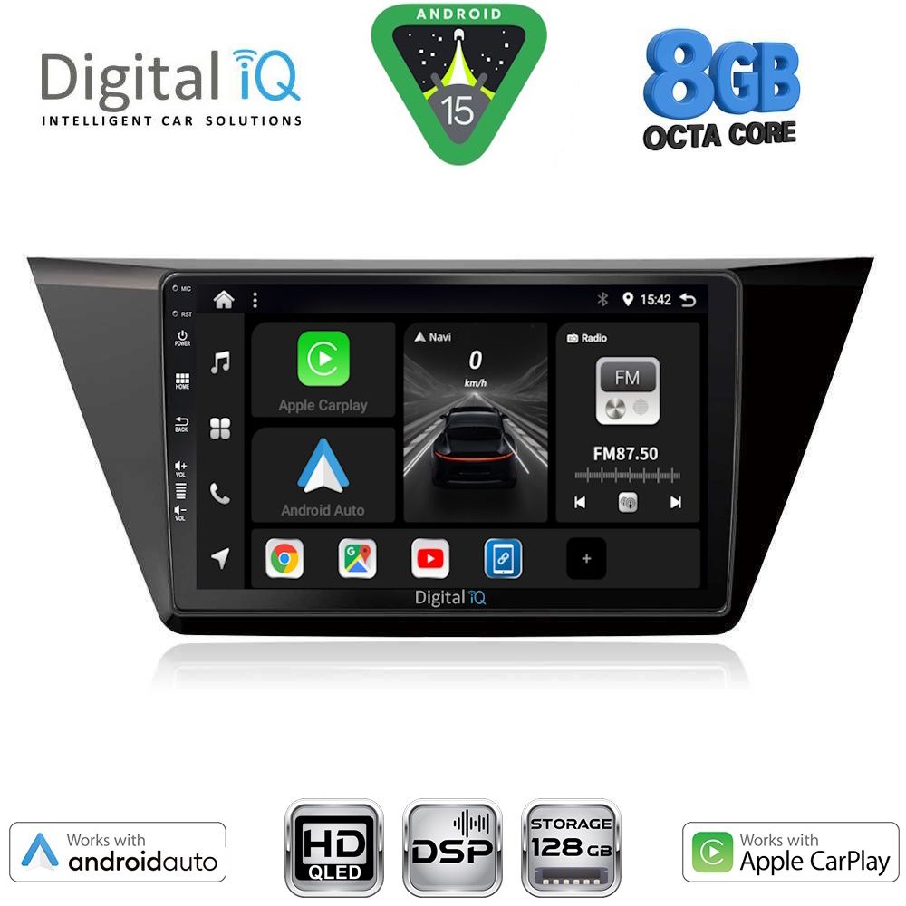 DIGITAL IQ BXF 7769_CPAA (10inc) MULTIMEDIA TABLET for VW TOURAN mod. 2016-2026