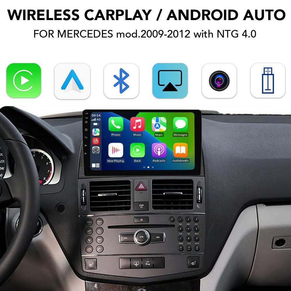 DIGITAL IQ BZ 244 CPAA (WIRELESS CARPLAY / ANDROID AUTO BOX for MERCEDES mod. 2007-2011 with NTG 4.0)