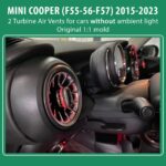 DIQ AMBIENT 8176XF COOPER (F55-56-F57) mod. 2015-2023 (Air Vents with Ambient Light for MINI COOPER (F55-56-F57) mod. 2015-2023 without Ambient Lights) - Image 2