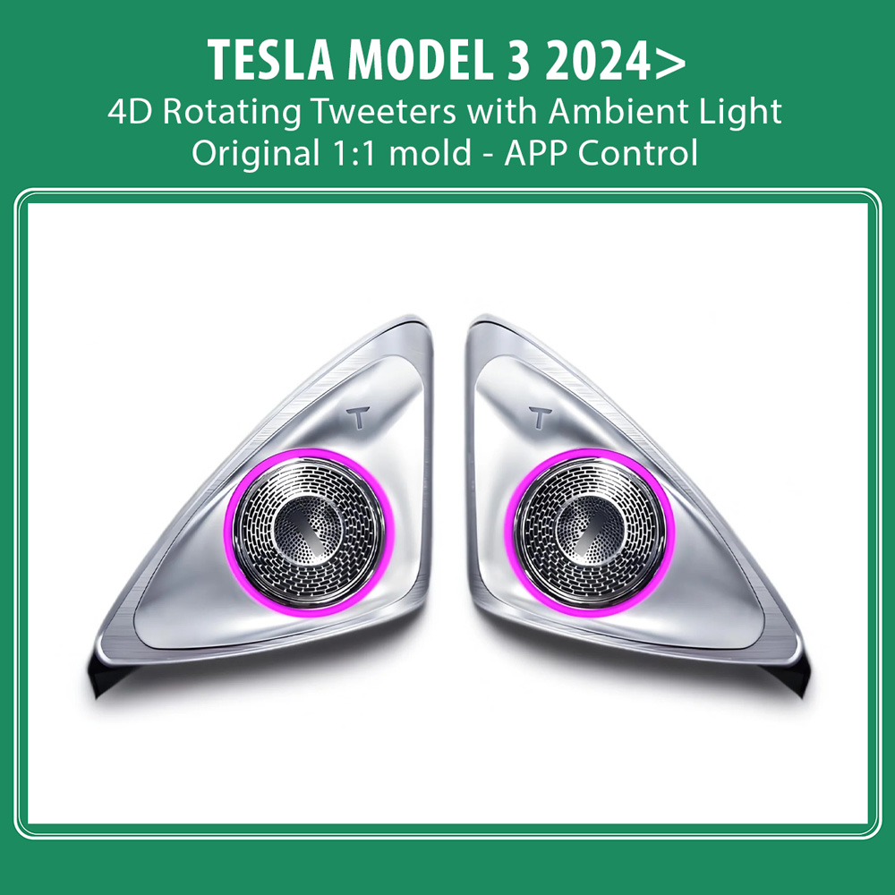DIGITAL IQ AMBIENT TS 3921 TESLA MODEL 3 mod. 2024> (Ambient Light 4D Rotating Tweeters)