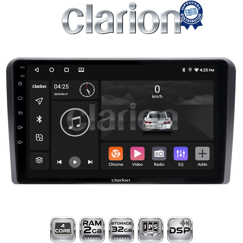 CLARION GL31403 Οθόνη OEM Multimedia Αυτοκινήτου για Ford Transit/Tourneo > 2018 (CarPlay/AndroidAuto/BT/GPS/WIFI/GPRS)
