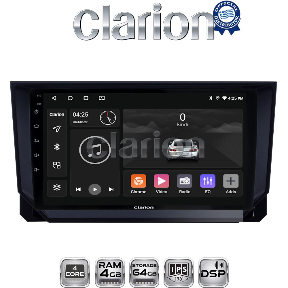 CLARION GL32222 Οθόνη OEM Multimedia Αυτοκινήτου για Seat Ibiza - Arona 2018> (CarPlay/AndroidAuto/BT/GPS/WIFI/GPRS)