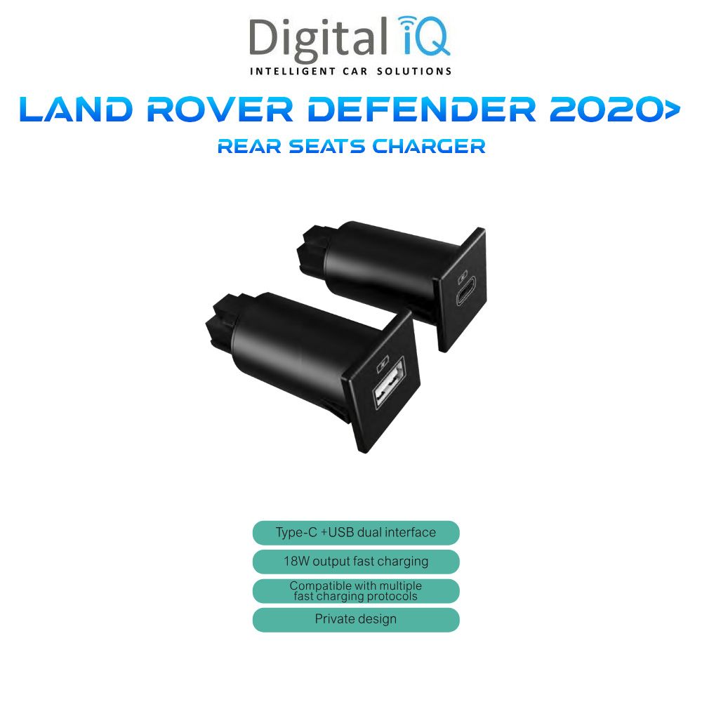 DIQ FΖ 5013 REAR SEATS CAR CHARGER KIT for LAND ROVER DEFENDER 2020>