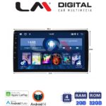 LM Digital - LM N4909 GPS Οθόνη universal tablet style Multimedia Αυτοκινήτου 9inch (CarPlay/AndroidAuto/BT/GPS/WIFI)