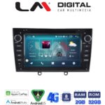 LM Digital - LM R8083 GPS Οθόνη OEM Multimedia Αυτοκινήτου για PEUGEOT 308 07 >12, RCZ 09 > 15 (CarPlay/AndroidAuto/BT/GPS/WIFI/GPRS)