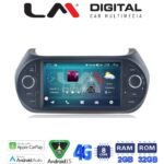 LM Digital - LM R8195 GPS Οθόνη OEM Multimedia Αυτοκινήτου για Fiat Fiorino, Citroen Piper (CarPlay/AndroidAuto/BT/GPS/WIFI/GPRS)