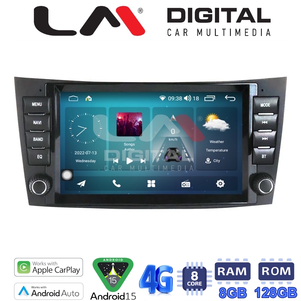 LM Digital - LM T8090 GPS Οθόνη OEM Multimedia Αυτοκινήτου για MERCEDES E (W211) - CLS 2003 > 2010 (CarPlay/AndroidAuto/BT/GPS/WIFI/GPRS)