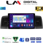 LM Digital - LM ZB8010B GPS Οθόνη OEM Multimedia Αυτοκινήτου για Toyota Corolla 2000-2007 (CarPlay/AndroidAuto/BT/GPS/WIFI/GPRS)