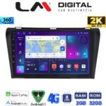 LM Digital - LM ZB8034 GPS Οθόνη OEM Multimedia Αυτοκινήτου για MAZDA 3  2009>2014 (CarPlay/AndroidAuto/BT/GPS/WIFI/GPRS)