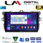 LM Digital - LM ZB8063 GPS Οθόνη OEM Multimedia Αυτοκινήτου για TOYOTA COROLLA 2006>2012  (CarPlay/AndroidAuto/BT/GPS/WIFI/GPRS)