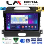 LM Digital - LM ZB8074 GPS Οθόνη OEM Multimedia Αυτοκινήτου για KIA SPORTAGE 2010>2015 (CarPlay/AndroidAuto/BT/GPS/WIFI/GPRS)