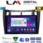 LM Digital - LM ZB8084 GPS Οθόνη OEM Multimedia Αυτοκινήτου για Τoyota Yaris 2006 > 2011 (CarPlay/AndroidAuto/BT/GPS/WIFI/GPRS)