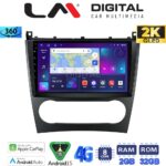 LM Digital - LM ZB8093 GPS Οθόνη OEM Multimedia Αυτοκινήτου για MERCEDES C class (W203) – CLC  2004>2008 (CarPlay/AndroidAuto/BT/GPS/WIFI/GPRS)