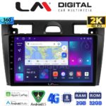 LM Digital - LM ZB8140B GPS Οθόνη OEM Multimedia Αυτοκινήτου για Ford Fiesta 2006 -> 2008 (CarPlay/AndroidAuto/BT/GPS/WIFI/GPRS)