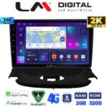 LM Digital - LM ZB8206UP GPS Οθόνη OEM Multimedia Αυτοκινήτου για Peugeot 206 2002 > 2006 (CarPlay/AndroidAuto/BT/GPS/WIFI/GPRS)