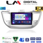 LM Digital - LM ZB8361 GPS Οθόνη OEM Multimedia Αυτοκινήτου για Hyundai Tucson 2015 < 2019 (CarPlay/AndroidAuto/BT/GPS/WIFI/GPRS)