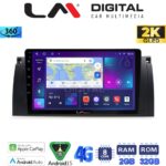 LM Digital - LM ZB8395 GPS Οθόνη OEM Multimedia Αυτοκινήτου για BMW S5-S7-X5 (E38-E39-E59) 1998 2003 (CarPlay/AndroidAuto/BT/GPS/WIFI/GPRS)
