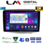LM Digital - LM ZB8402 GPS Οθόνη OEM Multimedia Αυτοκινήτου για Toyota Yaris 1999 > 2004 (CarPlay/AndroidAuto/BT/GPS/WIFI/GPRS)