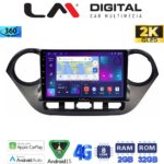 LM Digital - LM ZB8406 GPS Οθόνη OEM Multimedia Αυτοκινήτου για Hyundai i10 2014> (CarPlay/AndroidAuto/BT/GPS/WIFI/GPRS)