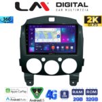 LM Digital - LM ZB8430 GPS Οθόνη OEM Multimedia Αυτοκινήτου για MAZDA 2 2007>2014 (CarPlay/AndroidAuto/BT/GPS/WIFI/GPRS)