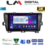 LM Digital - LM ZB8561B GPS Οθόνη OEM Multimedia Αυτοκινήτου για Toyota Prius 2009 > 2015 (CarPlay/AndroidAuto/BT/GPS/WIFI/GPRS)