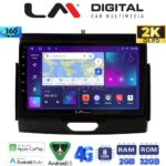 LM Digital - LM ZB8576B GPS Οθόνη OEM Multimedia Αυτοκινήτου για FORD RANGER 2015>2020 (CarPlay/AndroidAuto/BT/GPS/WIFI/GPRS)