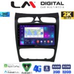 LM Digital - LM ZB8812 GPS Οθόνη OEM Multimedia Αυτοκινήτου για Mercedes CLK (W209) 2000 > 2004 (CarPlay/AndroidAuto/BT/GPS/WIFI/GPRS)
