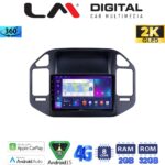 LM Digital - LM ZB8990 GPS Οθόνη OEM Multimedia Αυτοκινήτου για Mitsubishi Pajero 1999 > 2006 (CarPlay/AndroidAuto/BT/GPS/WIFI/GPRS)
