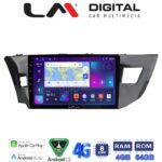 LM Digital - LM ZC8126 GPS Οθόνη OEM Multimedia Αυτοκινήτου για TOYOTA COROLLA 2013>2016 (CarPlay/AndroidAuto/BT/GPS/WIFI/GPRS)