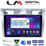 LM Digital - LM ZC8140 GPS Οθόνη OEM Multimedia Αυτοκινήτου για Ford Fiesta 2006 -> 2008 (CarPlay/AndroidAuto/BT/GPS/WIFI/GPRS)