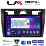 LM Digital - LM ZC8140B GPS Οθόνη OEM Multimedia Αυτοκινήτου για Ford Fiesta 2006 -> 2008 (CarPlay/AndroidAuto/BT/GPS/WIFI/GPRS)