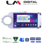 LM Digital - LM ZC8254 GPS Οθόνη OEM Multimedia Αυτοκινήτου για Toyota Yaris 2012 > 2015 Αν το αυτοκίνητο είναι υβριδικό, παρακαλώ ενημερώστε μας πριν την παραγγελία σας. (CarPlay/AndroidAuto/BT/GPS/WIFI/GPRS)