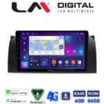 LM Digital - LM ZC8395 GPS Οθόνη OEM Multimedia Αυτοκινήτου για BMW S5-S7-X5 (E38-E39-E59) 1998 2003 (CarPlay/AndroidAuto/BT/GPS/WIFI/GPRS)