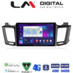 LM Digital - LM ZC8947 GPS Οθόνη OEM Multimedia Αυτοκινήτου για TOYOTA RAV 4  2013 > 2020 (CarPlay/AndroidAuto/BT/GPS/WIFI/GPRS)