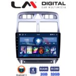 LM Digital - LM ZL4017 GPS Οθόνη OEM Multimedia Αυτοκινήτου για PEUGEOT 307 2001 > 2008  (BT/GPS/WIFI)