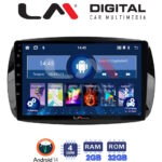 LM Digital - LM ZL4029 GPS Οθόνη OEM Multimedia Αυτοκινήτου για SMART ForTwo  2015> (BT/GPS/WIFI)