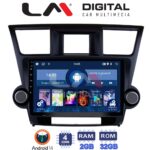 LM Digital - LM ZL4089 GPS Οθόνη OEM Multimedia Αυτοκινήτου για Toyota Highlander 2008 > 2015 (BT/GPS/WIFI/GPRS)