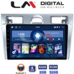 LM Digital - LM ZL4140 GPS Οθόνη OEM Multimedia Αυτοκινήτου για Ford Fiesta 2006 -> 2008 (BT/GPS/WIFI/GPRS)