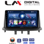 LM Digital - LM ZL4145 GPS Οθόνη OEM Multimedia Αυτοκινήτου για RENAULT MEGANE3 (BT/GPS/WIFI)