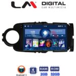 LM Digital - LM ZL4254B GPS Οθόνη OEM Multimedia Αυτοκινήτου για Toyota Yaris 2012 > 2015 Αν το αυτοκίνητο είναι υβριδικό, παρακαλώ ενημερώστε μας πριν την παραγγελία σας. (BT/GPS/WIFI/GPRS)