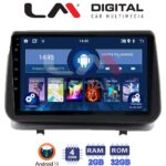LM Digital - LM ZL4319 GPS Οθόνη OEM Multimedia Αυτοκινήτου για Renault Clio III 2005 > 2011 (BT/GPS/WIFI)
