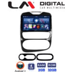 LM Digital - LM ZL4321 GPS Οθόνη OEM Multimedia Αυτοκινήτου για Renault Clio 2016-2018 (BT/GPS/WIFI)