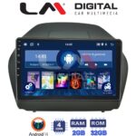 LM Digital - LM ZL4414 GPS Οθόνη OEM Multimedia Αυτοκινήτου για HYUNDAI IX35 2009>2015  (BT/GPS/WIFI)
