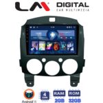 LM Digital - LM ZL4430 GPS Οθόνη OEM Multimedia Αυτοκινήτου για MAZDA 2 2007>2014 (BT/GPS/WIFI)