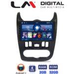 LM Digital - LM ZL4432B GPS Οθόνη OEM Multimedia Αυτοκινήτου για Dacia Duster 2006 > 2012 (BT/GPS/WIFI/GPRS)