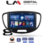 LM Digital - LM ZL4455 GPS Οθόνη OEM Multimedia Αυτοκινήτου για HYUNDAI i10 2008>2013 (BT/GPS/WIFI)