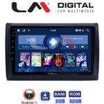 LM Digital - LM ZL4466 GPS Οθόνη OEM Multimedia Αυτοκινήτου για Fiat Stilo 2001 > 2007 (BT/GPS/WIFI/GPRS)