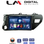 LM Digital - LM ZL4588 GPS Οθόνη OEM Multimedia Αυτοκινήτου για TOYOTA HILUX 2017>   (BT/GPS/WIFI)