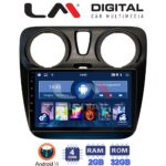 LM Digital - LM ZL4657 GPS Οθόνη OEM Multimedia Αυτοκινήτου για Dacia Dokker 2012 > (BT/GPS/WIFI)